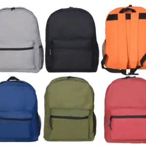 10011—15" Backpack, Padded Straps, Side Mesh Pocket